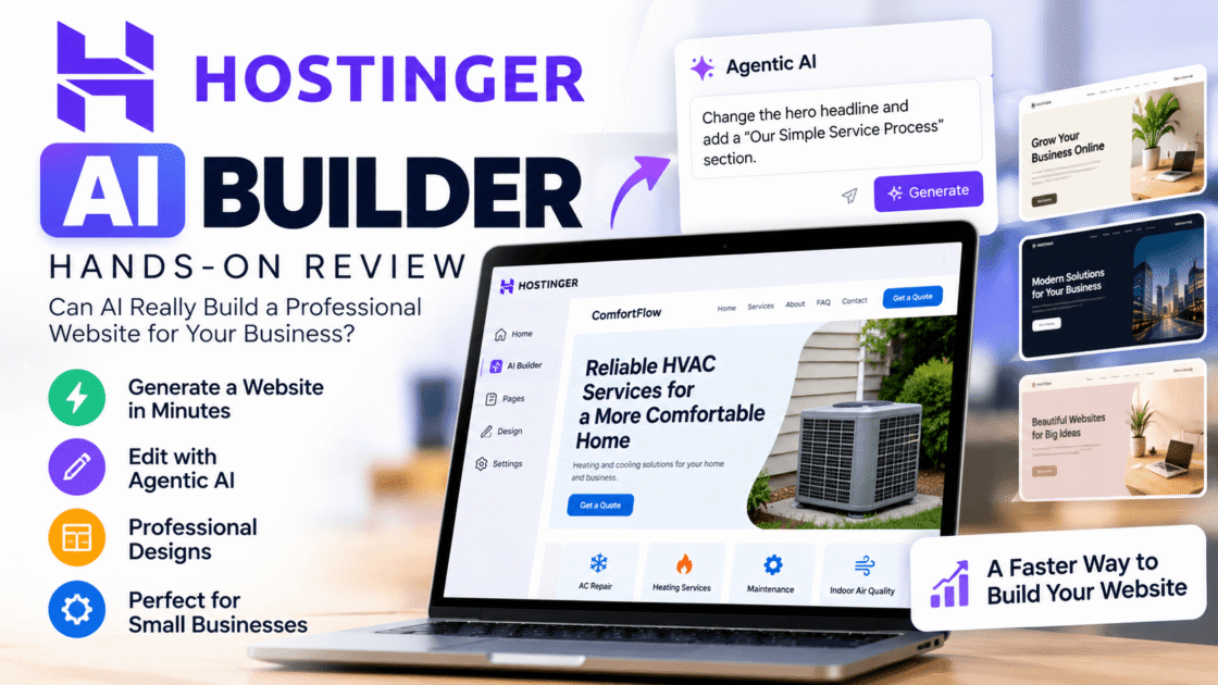 Hostinger AI Website Builder hands-on review